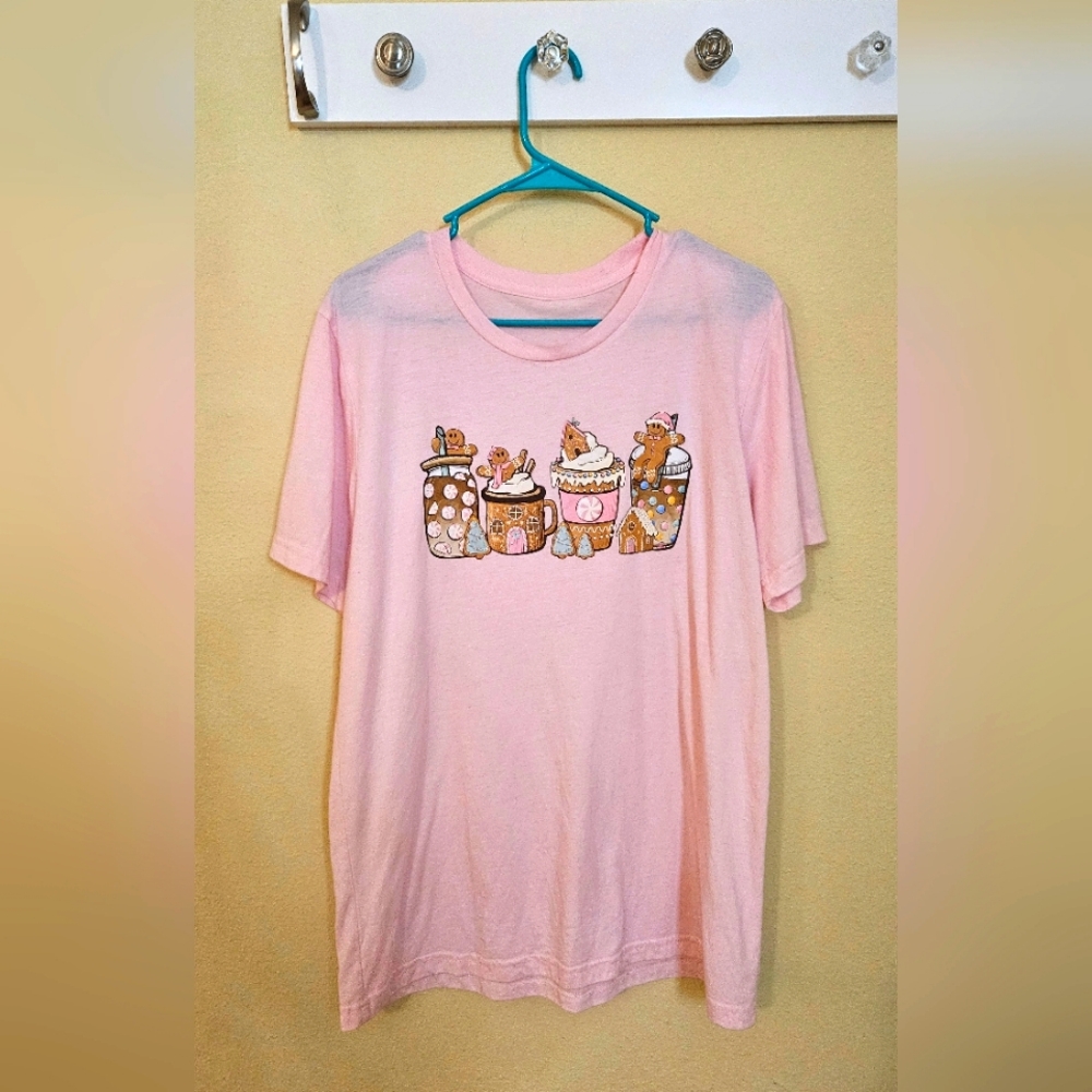 Christmas Gingerbread women's t shirt L